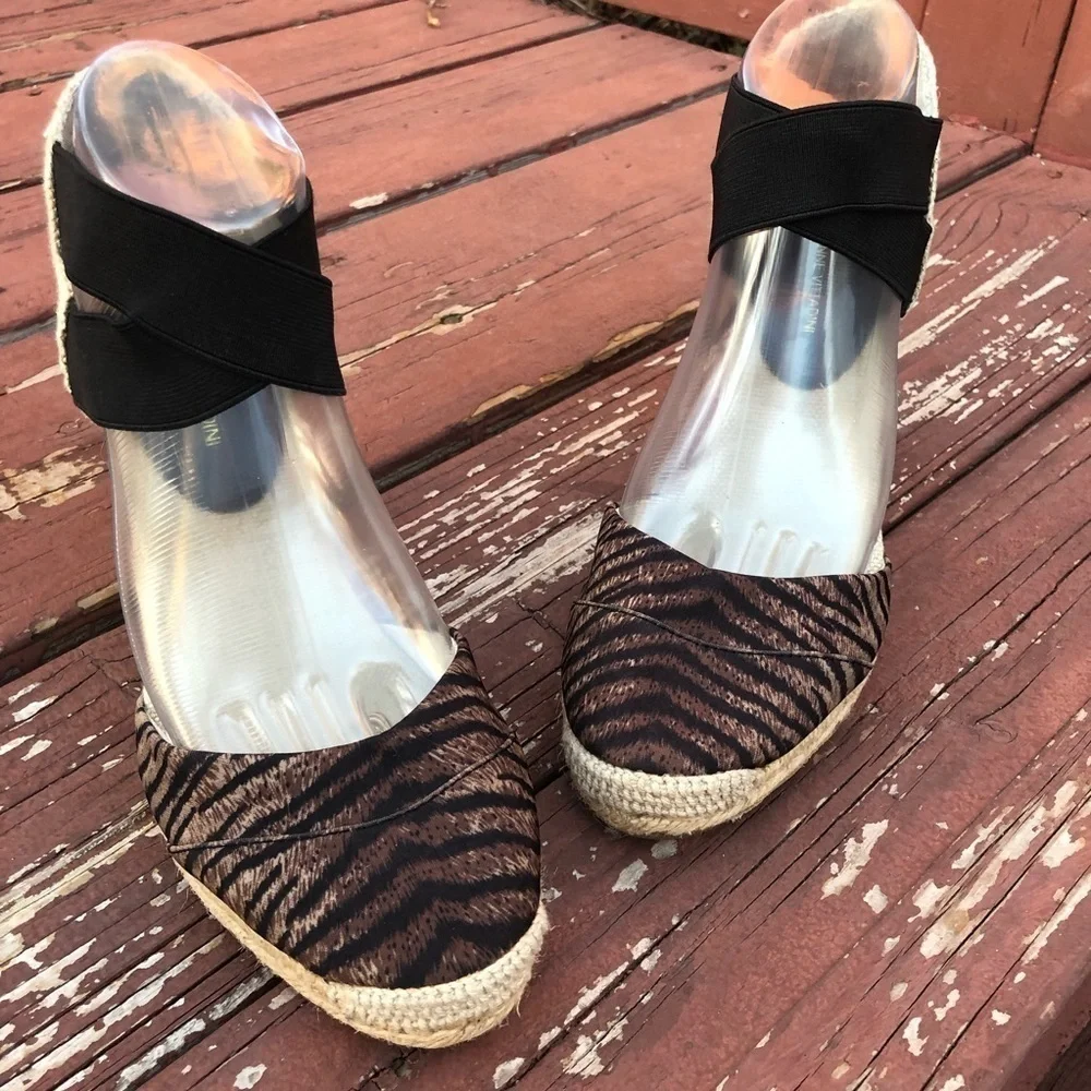 Adrienne Vittadini Animal  Print Women’s Summer Wedges Sandals